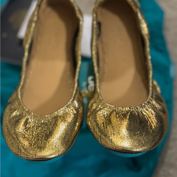 Gold Women's Flats by Tieks - Picture 3 of 7